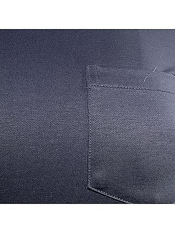 Thom Browne  Thom Browne Pleated French Mini Dress in Navy Blue Cotton (view 2)