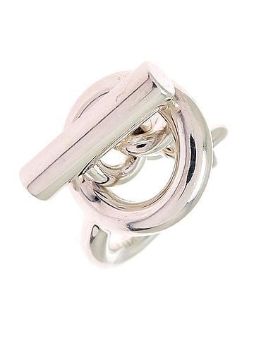 Hermès Hermes Hermès #48 SV925 Croisette GM Women's and Men's Ring, Silver 925 (view 1)