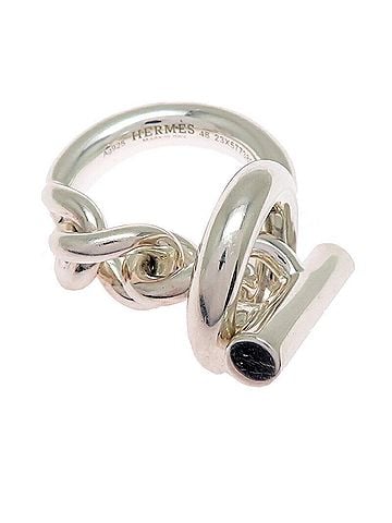 Hermès Hermes Hermès #48 SV925 Croisette GM Women's and Men's Ring, Silver 925 (view 2)