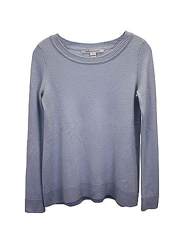 Diane von Furstenberg Diane Von Furstenberg Round-Neck Sweater in Light Blue Cashmere (view 1)