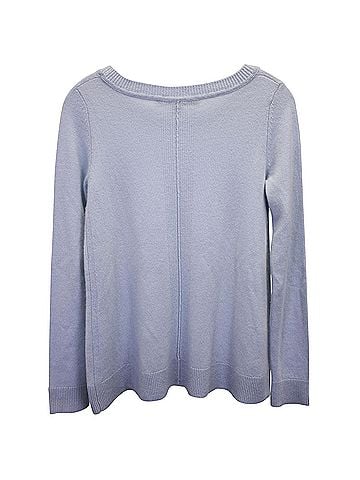 Diane von Furstenberg Diane Von Furstenberg Round-Neck Sweater in Light Blue Cashmere (view 2)