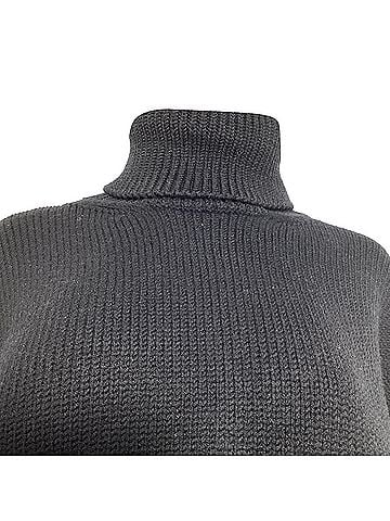 The Row The Row Turtleneck Sweater in Black Merino Wool (view 2)
