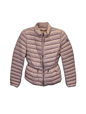 Moncler Moncler Down Jacket in Pastel Pink Nylon (view 1)