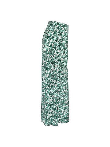 Rixo London Rixo Kelly Printed Midi Skirt in Green Viscose (view 2)
