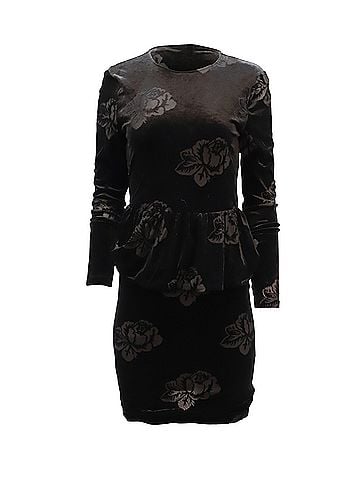 Ganni Ganni Bloomsbury Dress in Black Polyester (view 1)