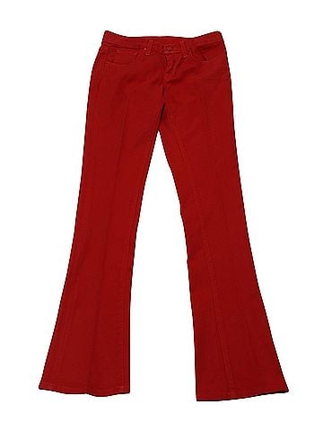 Ralph Lauren Ralph Lauren Wide Leg Jeans in Red Cotton (view 1)