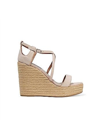 Tabitha Simmons Women's Jenny Flesh Kicksuede Wedge Sandals (view 1)