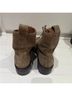 Madewell 100% Suede Brown Green Gray Boots Size 6 - photo 4
