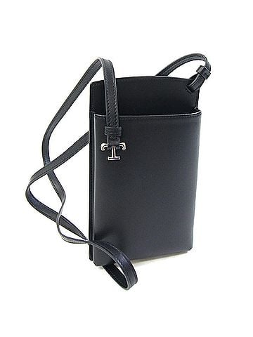 Tod's Tod's T-Timeless Medium Smartphone Shoulder Bag (XAMTBA34300UPPB999) in Black Leather. Includes a smartphone shoulder bag, crossbody and case. (view 1)