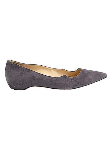 Paul Andrew Paul Andrew Ballet Flats in Grey Suede (view 1)