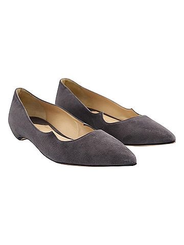 Paul Andrew Paul Andrew Ballet Flats in Grey Suede (view 2)