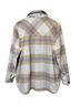 Blank NYC Plaid Purple Tan Ivory Jacket Size M - photo 2