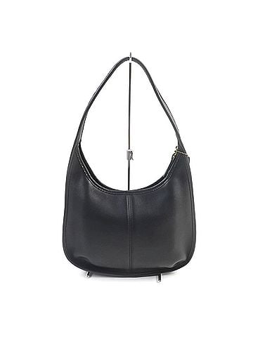 Coach Old Coach 9025 Ergo Shoulder Bag in Black with Charm, Rare, Glove Leather, Women's (view 2)