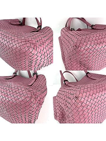 Bottega Veneta Bottega Venetta Nappa Intrecciato Large Seamless Rose Pink tote Bag (view 2)