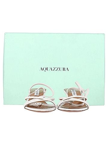 Aquazzura Aquazzura Roy 50 Sandals in White Leather (view 2)