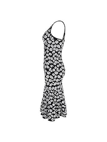 Alaïa  Alaïa Leopard Jacquard-Knit Midi Dress in Black and White Viscose (view 2)