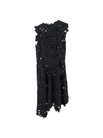 Max Mara Sportmax Lace Midi Dress in Black Polyester (view 2)