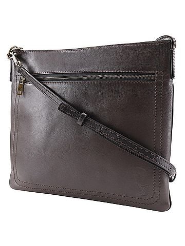 Louis Vuitton Louis Vuitton LOUIS VUITTON Sac Plat Shoulder Bag Utah M92073 Calfskin Cafe 2004 Brown LM0024 Men's (view 2)