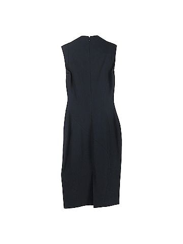 Antonio Berardi Antonio Berardi Criss-Cross Effect Mini Fitted Dress in Black Rayon (view 2)