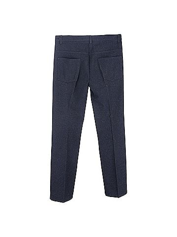 Miu Miu Miu Miu Cropped Trousers in Navy Blue Wool (view 2)