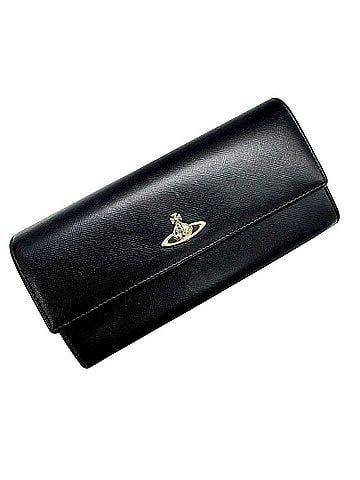 Vivienne Westwood Vivienne Westwood long wallet, leather, black, 321287, for men and women (view 1)