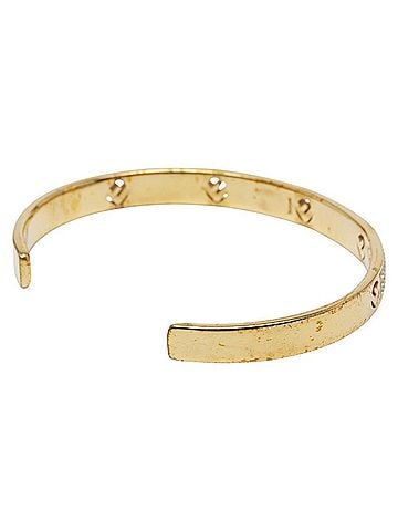 Fendi Fendi F is Rhinestone Bracelet, Size: S, Gold Plated, Women's, FENDI (view 2)