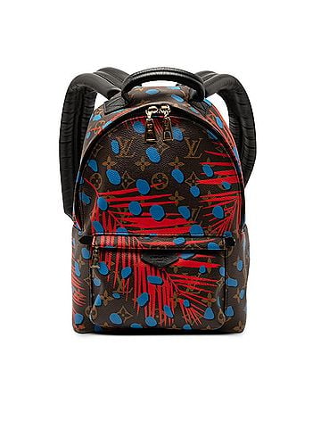 Louis Vuitton Louis Vuitton Monogram Jungle Dot Palm Springs Backpack PM M41980, Brown, Red, and Multicolor Leather, Women's (view 1)