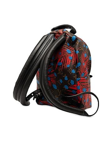 Louis Vuitton Louis Vuitton Monogram Jungle Dot Palm Springs Backpack PM M41980, Brown, Red, and Multicolor Leather, Women's (view 2)