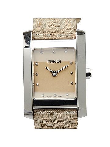Fendi Fendi Horologi Classico Watch 7000L Quartz Movement Beige Dial Stainless Steel Leather Women's FENDI (view 1)