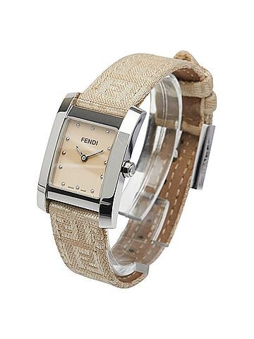 Fendi Fendi Horologi Classico Watch 7000L Quartz Movement Beige Dial Stainless Steel Leather Women's FENDI (view 2)