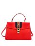 Gucci 100% Leather Red Sylvie Top Handle Bag Leather Medium One size - photo 1