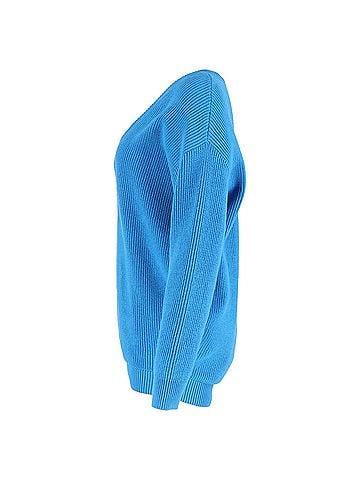 Balenciaga Balenciaga V-neck Sweater in Blue Cotton (view 2)