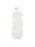 Simone Rocha 100% Synthetic Ivory  Simone Rocha Floral-Applique Mesh Midi Dress in White Polyester  Size 4 - photo 2