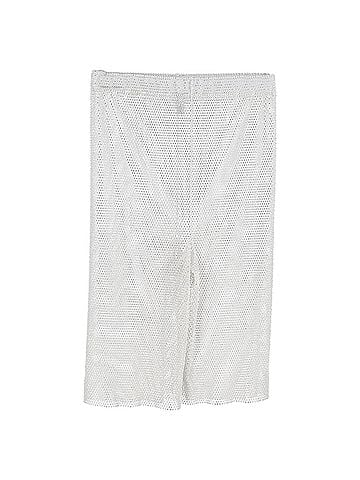 Mach & Mach  Mach & Mach Crystal-Embellished Shorts in White Polyester (view 1)