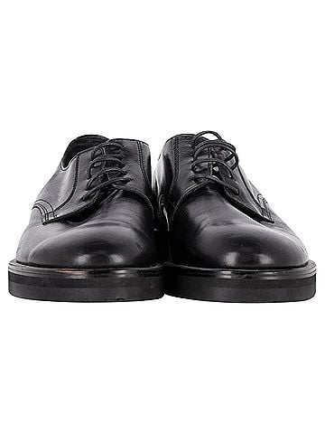 Yohji Yamamoto Yohji Yamamoto Lace Up Loafers in Black Leather (view 2)
