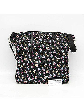 Prada Prada TESSUTO STAMPAT 1BG189 Women's Nylon,Leather Shoulder Bag,Tote Bag Black,Pink,Yellow (view 2)