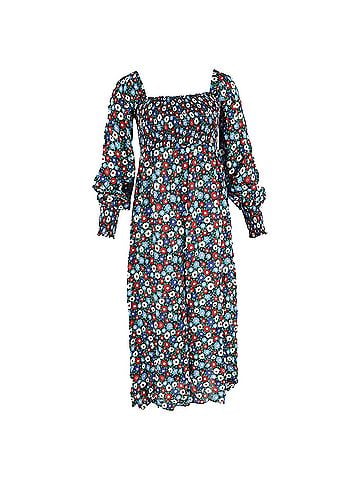 Rixo London  Rixo Marie Printed Midi Dress in Multicolor Viscose (view 1)