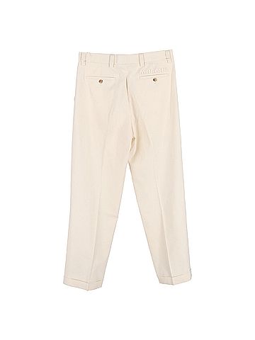 Miu Miu  Miu Miu Straighht-Leg Trousers in Cream Cotton (view 2)