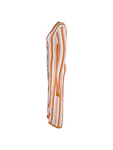 Dodo Bar Or Dodo Bar Or Polka Dar Striped Pointelle-Knit Midi Shirt Dress In Multicolor Viscose (view 2)