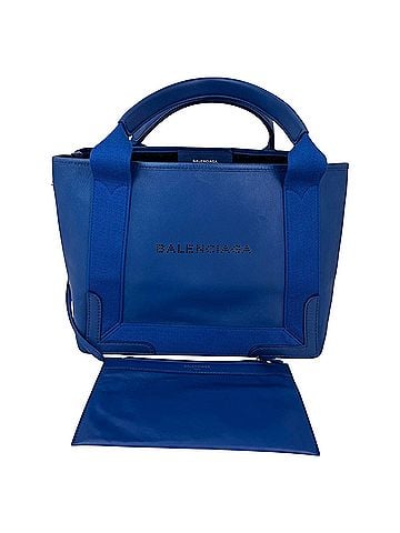 Balenciaga Balenciaga Calfskin S Navy Cabas Blue Tote and Pouch Set (view 1)