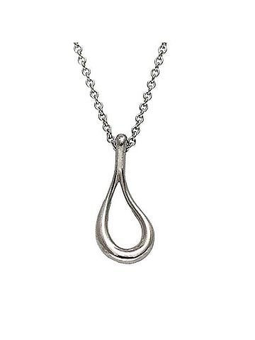 Tiffany Tiffany Teardrop Necklace ec-21085 Silver Elsa Peretti Ag 925 TIFFANY&Co. Women's (view 1)
