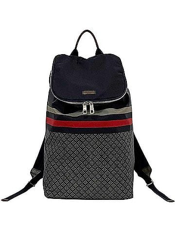 Gucci Gucci Backpack ec-22563 Navy Grey Diamante 268111 Nylon Leather 493075 GUCCI Women's Men's Unisex (view 1)