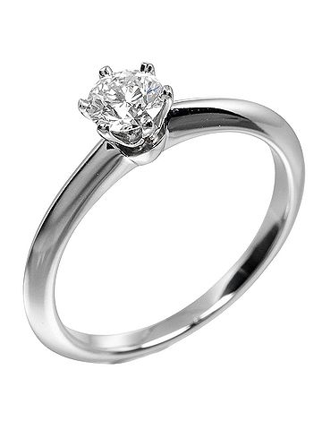 Tiffany Tiffany & Co. Solitaire Ring 0.32ct VS2/E/GOOD Pt950 Platinum Diamond Approx. 3g (view 1)