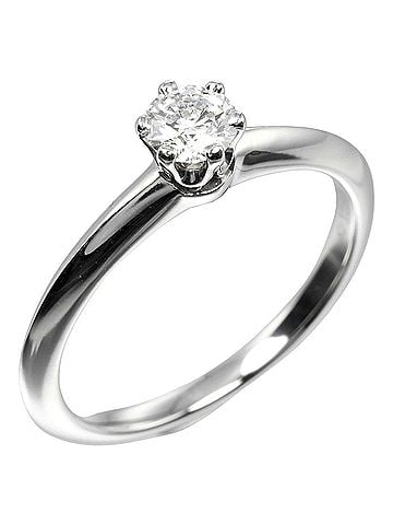 Tiffany Tiffany & Co. Solitaire Ring 0.26ct Pt950 Platinum Diamond (view 1)
