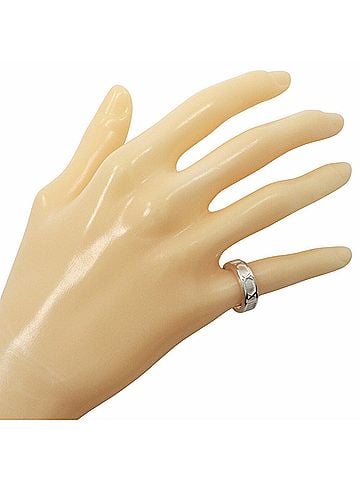 Tiffany Tiffany & Co. Atlas Ring, Sterling Silver, Approx. 5.1g, Women's (view 2)