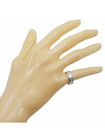 Tiffany Tiffany & Co. Atlas Ring, Sterling Silver, Approx. 5.5g, Women's (view 2)