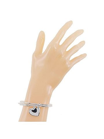 Tiffany Tiffany TIFFANY&Co. Double heart bangle 3 rows 925 silver Made in the USA Approx. 23.6g ladies I211723119 (view 2)