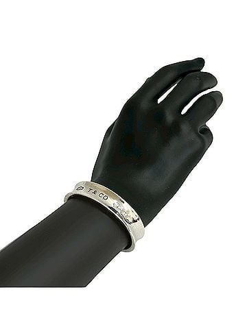 Tiffany TIFFANY & Co. 1837 Narrow Bangle Bracelet in Sterling Silver, Women's, 16260 (view 1)