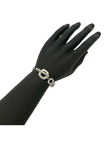Tiffany TIFFANY & Co. Tiffany Square Cushion Sterling Silver Bracelet Chain Bangle 22375 (view 1)