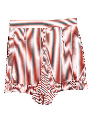 Chloé  See by Chloé Stripes Mini Shorts in Multicolor Cotton (view 2)